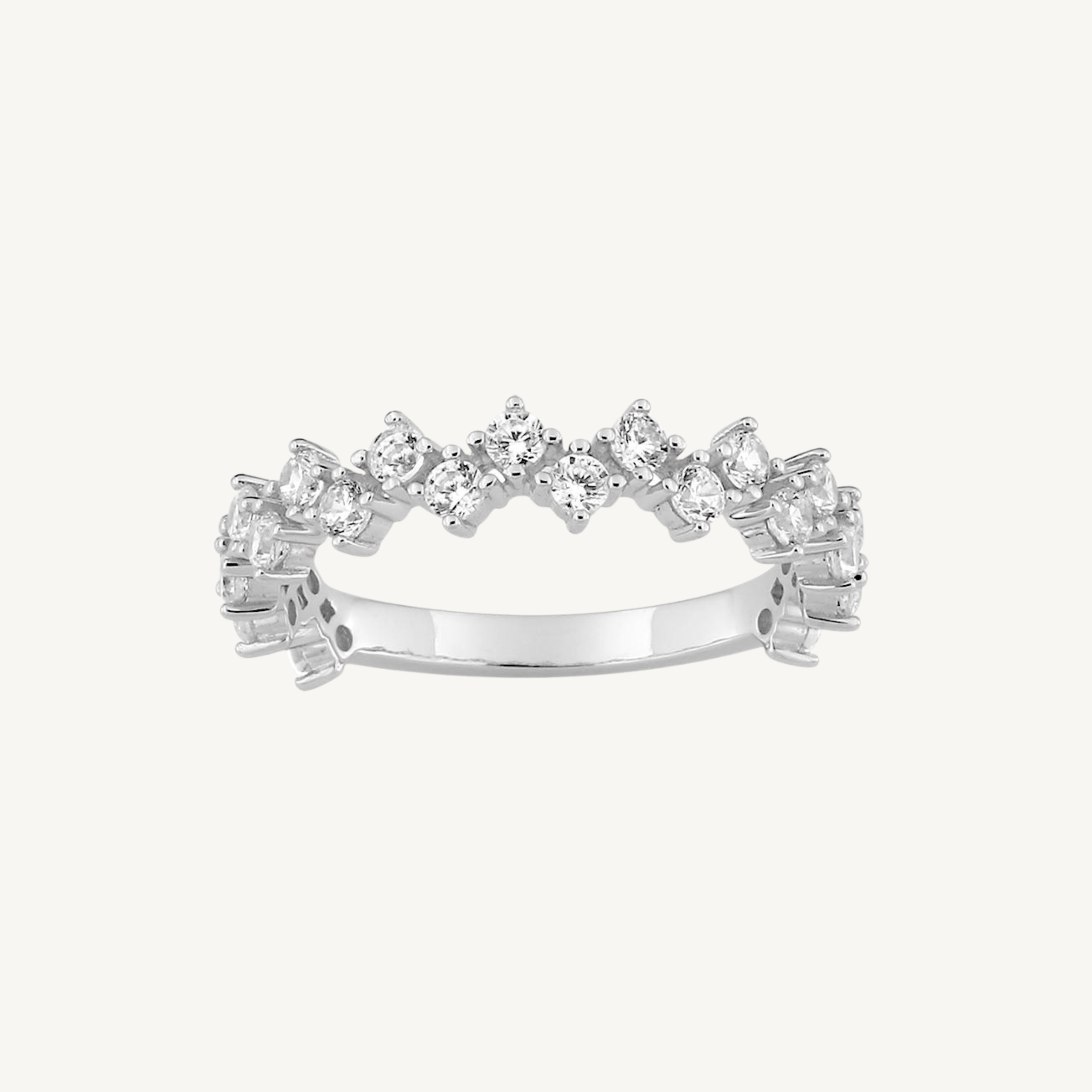 Alliance Couronne Or Blanc