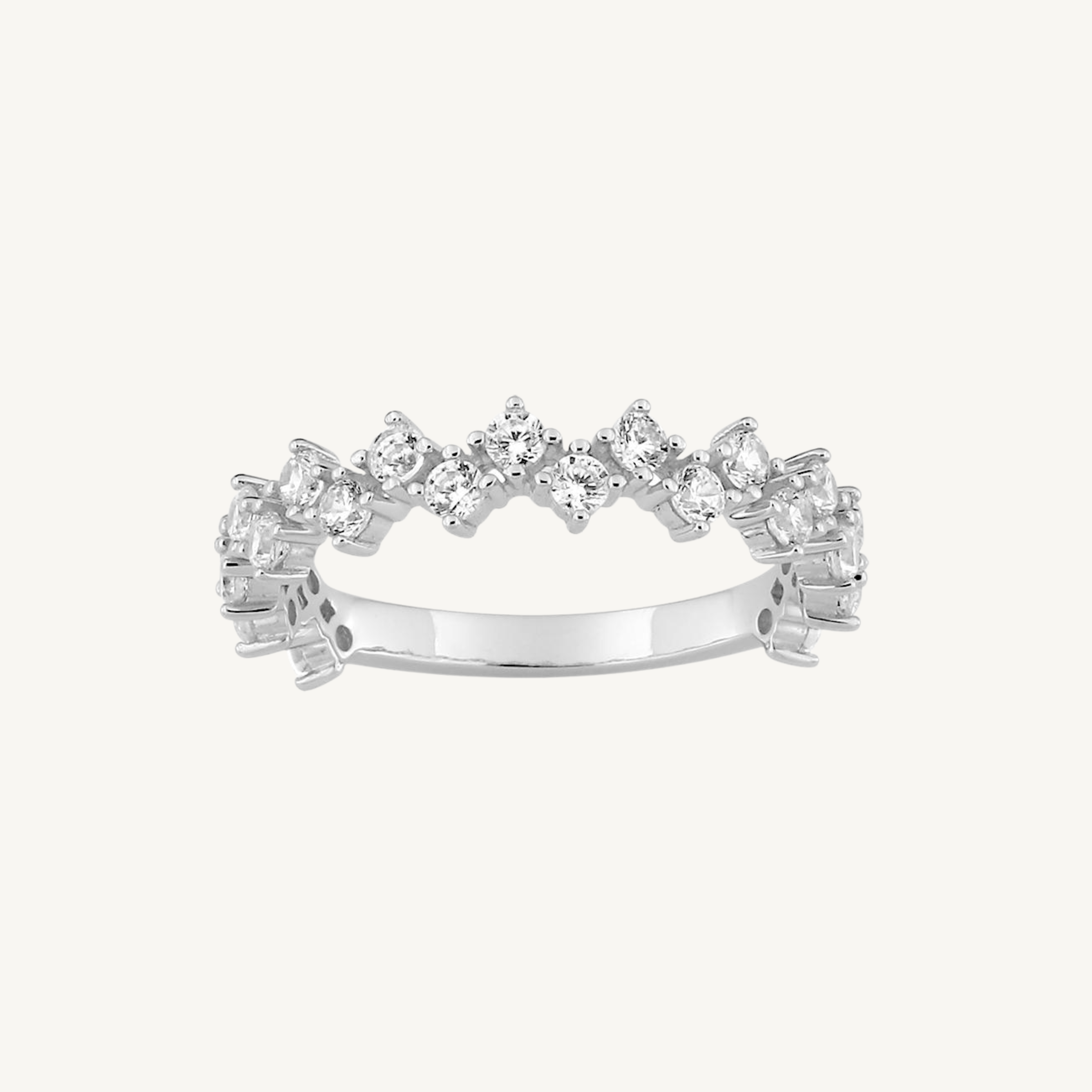 Alliance Couronne Or Blanc