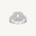 BAGUE DE FIANÇAILLES ÉCRIN OR BLANC
