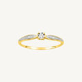 BAGUE DE FIANÇAILLES HARMONIE OR JAUNE
