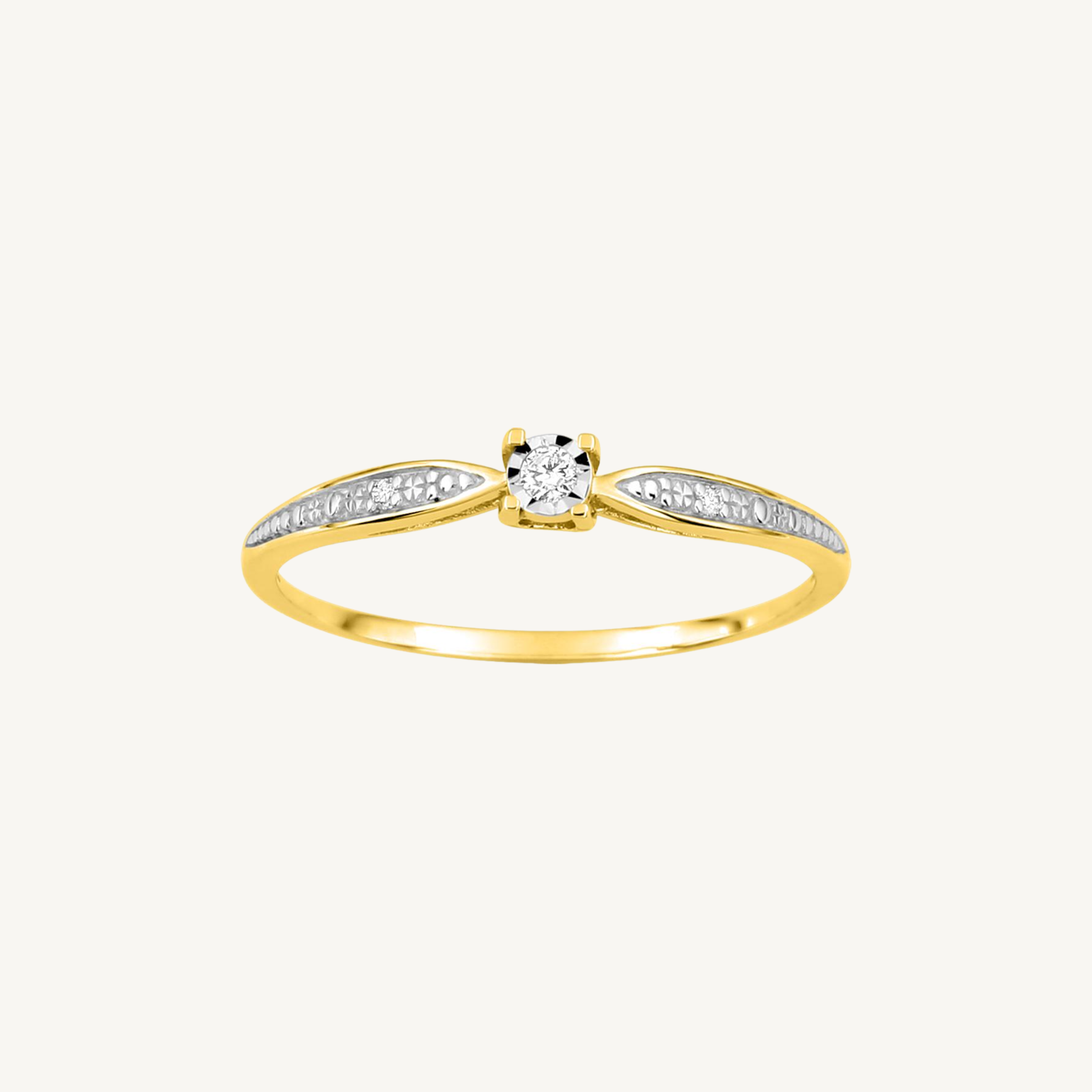 BAGUE DE FIANÇAILLES HARMONIE OR JAUNE