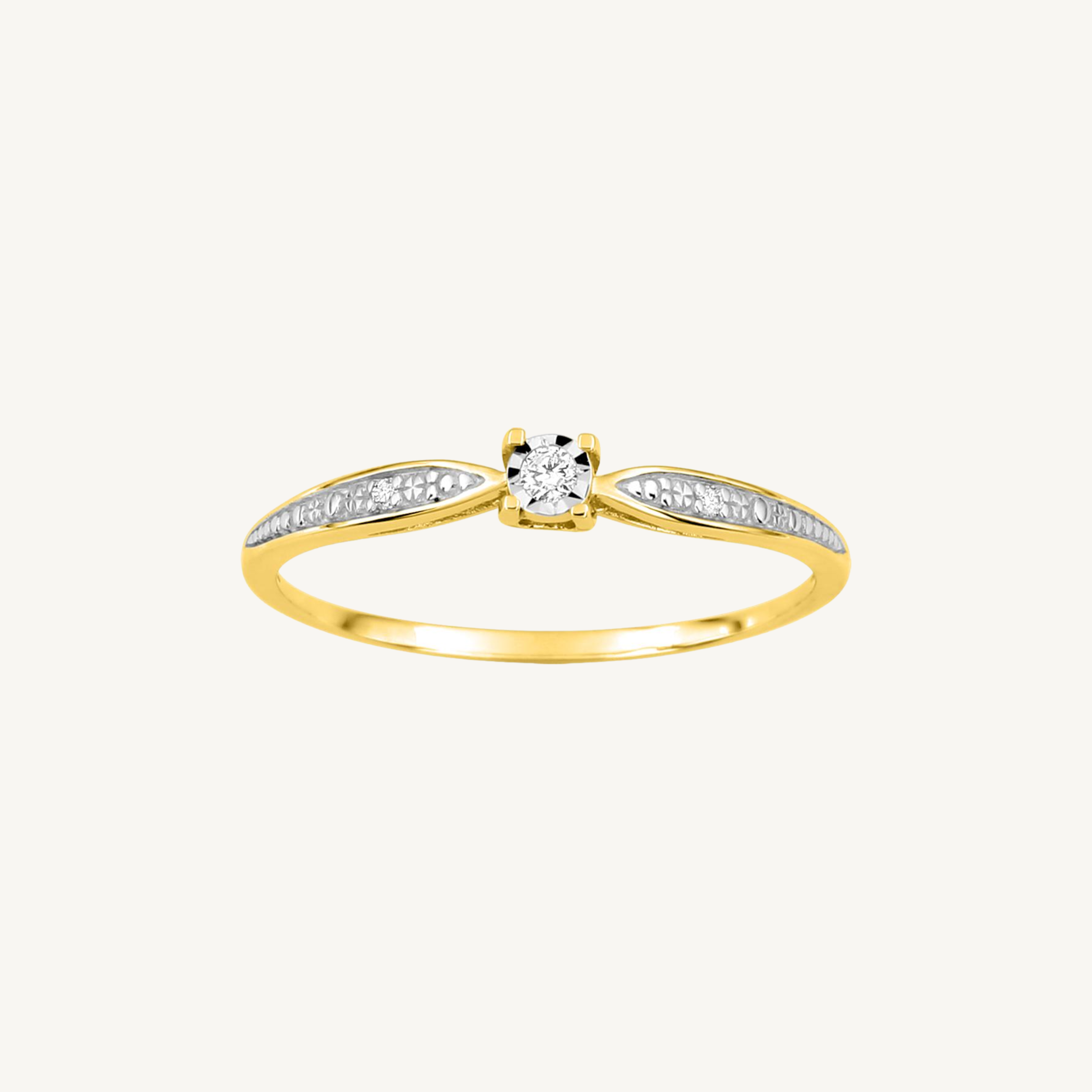 BAGUE DE FIANÇAILLES HARMONIE OR JAUNE