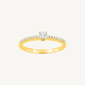 BAGUE DE FIANÇAILLES ÉLÉGANCE OR JAUNE