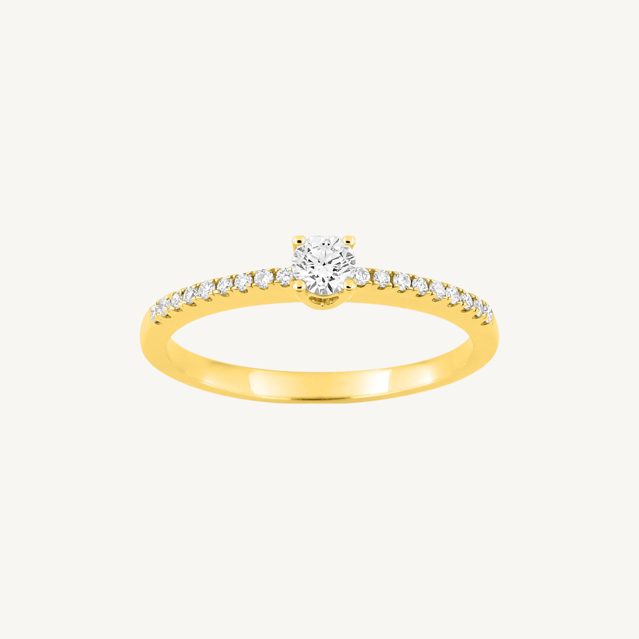 BAGUE DE FIANÇAILLES ÉLÉGANCE OR JAUNE