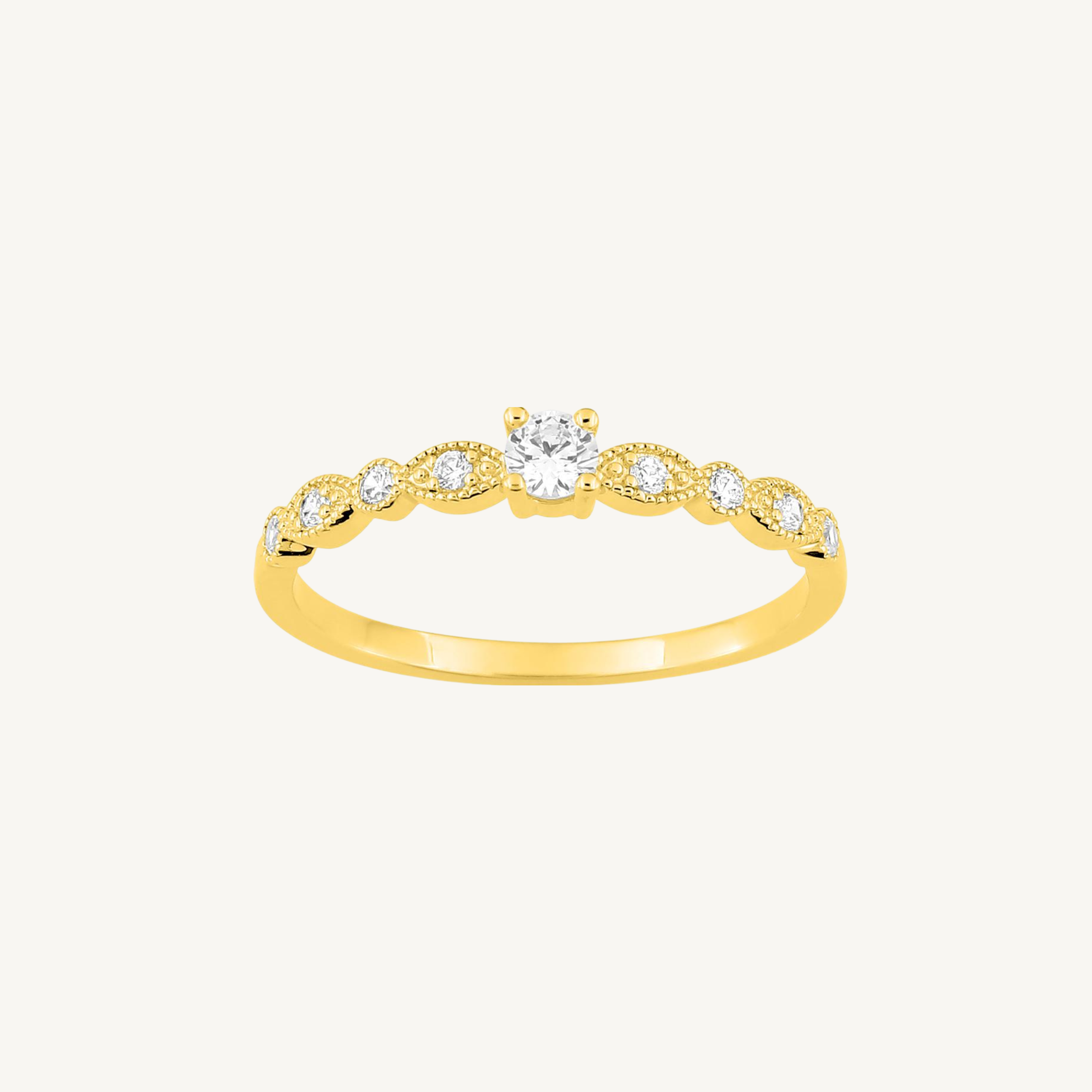 BAGUE DE FIANÇAILLES CÉLESTE OR JAUNE