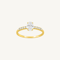 BAGUE DE FIANÇAILLES GRÂCE OR JAUNE