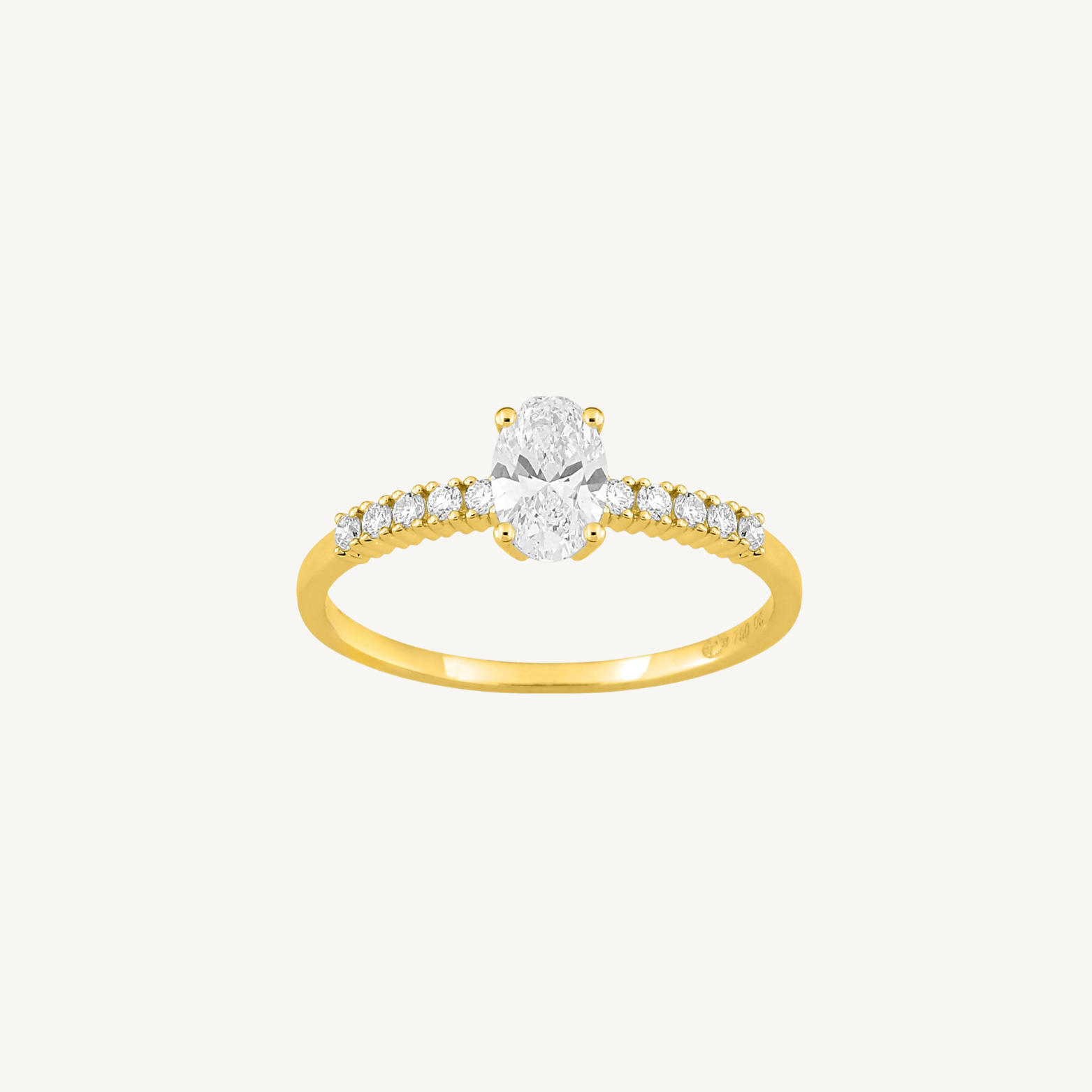 BAGUE DE FIANÇAILLES GRÂCE OR JAUNE